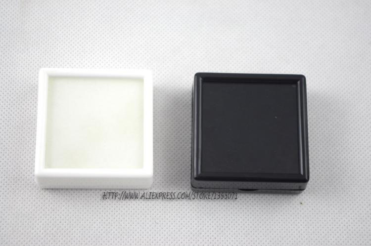 Details about  / 20 Pcs 5 x 5 cm Gem Display Black plastic box Storage for Gemstones//Diamond