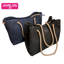 2016 New Women Large Capacity Handbags Fashion Simple Casual Canvas Package Ladies Shoulder Bag Lady Big