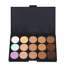 Free Shipping New Beauty Professional 15 Color Make Up Cream Camouflage Concealer Palette High Qualty Women
