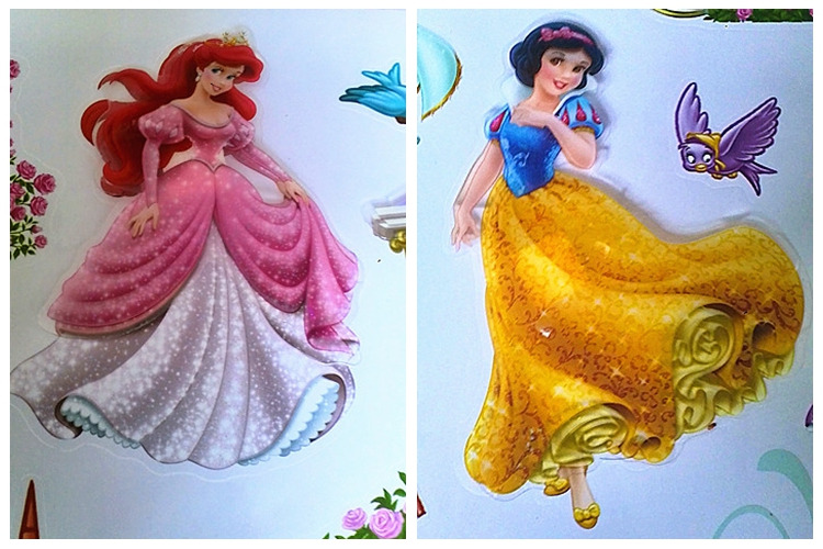 Large Colorful Princess Castle Wall Stickers Vinyl Decal Girls Kids Bedroom Art