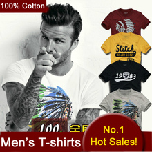 100 Cotton T shirts Men Shorts Sleeve Brand Design Summer male Tops Tees Fashion Casual Tshirts