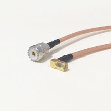 High quality low attenuation UHF Female Jack Connector Switch RP SMA Male Plug Right Angle Connector