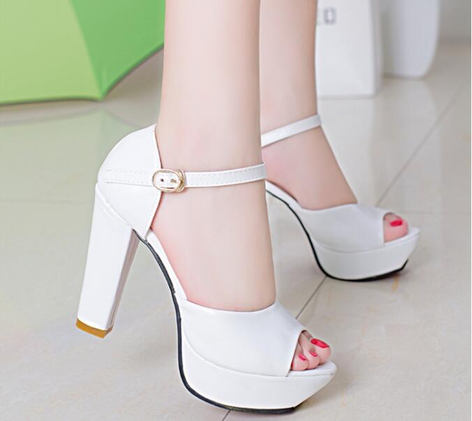 font b Women b font Party Sandals 2016 Summer Brand High Heel Sandalias Mujer High