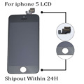 5PCS LOT LCD Screen For iPhone 5 Display Digitizer Assembly AAA Black White Replacement Free Shipping