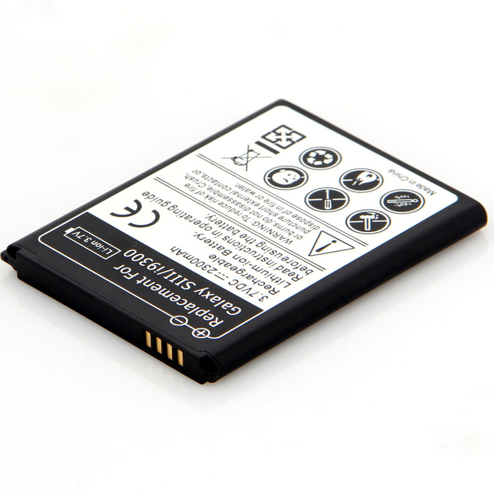 100 brand new Rechargeable Lithium Ion battery 2300mAh Battery for Samsung Galaxy S3 I9300 230789