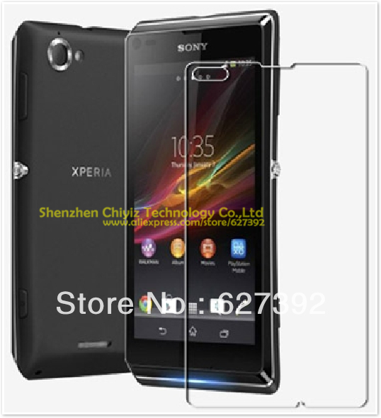 2 x High Quality Clear Glossy Screen Protector Film Guard Cover For Sony Xperia L S36h