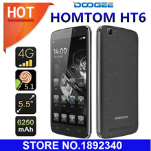 Original HOMTOM HT6 5.5″Inch HD Android 5.1 4g FDD-LTE MT6735P Cellphone 2GB RAM 16GB ROM 6250mAh 13MP Dual Sim Smartphone