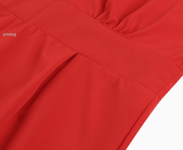 2015 лето женская одежда нарядная одежда дамы мода красный рукавов крест женский фитнес комбинезон бесплатная доставка 63 #