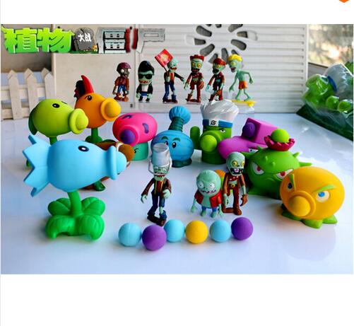 9 Style New Popular Game PVZ Plants vs Zombies Peashooter PVC Action Figure Model Toys 10CM