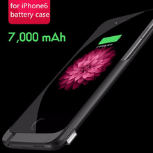 For Apple iphone 6 s Power Bank Battery Case 7000Mah Ultrathin External Portable Battery Backup Charger Case For Apple iphone6