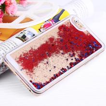 Clear Liquid Quicksand Bling Glitter Star Luxury Case for iphone6 Plus 5 5 Accessories Transparent Hard