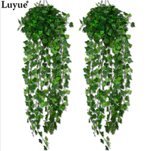 Luyue Artificial Ivy Leaf Garland Plants Vine Fake Foliage Flowers Home decor 7.5 feet