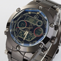 TOP FASHION LUXURY MEN WATCH 30M WATERPROOF LED DIGITAL WATCHES MEN BLACK WRIST WATCH RELOGIO MASCULINO
