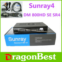1pcs Sunray4 HD se 800HD se 3 in 1 tuner -T -C -S(S2) Triple tuner wifi with Security sim2.10 Card Satellite Receiver free ship