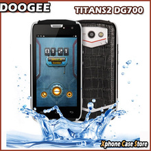 Original DOOGEE TITANS2 DG700 Waterproof Shockproof 8GBROM + 1GBRAM 3G 4.5″ Android 4.4 SmartPhone MTK6582 Quad Core Dual SIM
