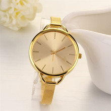 Delicate Hot relogio feminino Girls Women Ladies Analog Stainless Quartz Bracelet Wristwatch Watch Gold Ma29