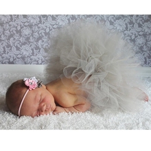 New baby tutu skirt photography prop and hair accessories Kids solid clothings Fashion toddle chiffon ball