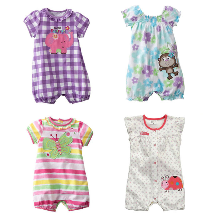 6M 24M High Quality 100 Cotton Branded Ropa Bebe Newborn Baby Girl Clothing Clothes Romper Creeper