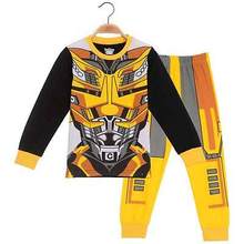 2016 Baby Kids Toddler Boys Pajamas Cartoon Character Long Sleeve Snug Outfit Clothes T-shirt Costume Party Set 1-6Y
