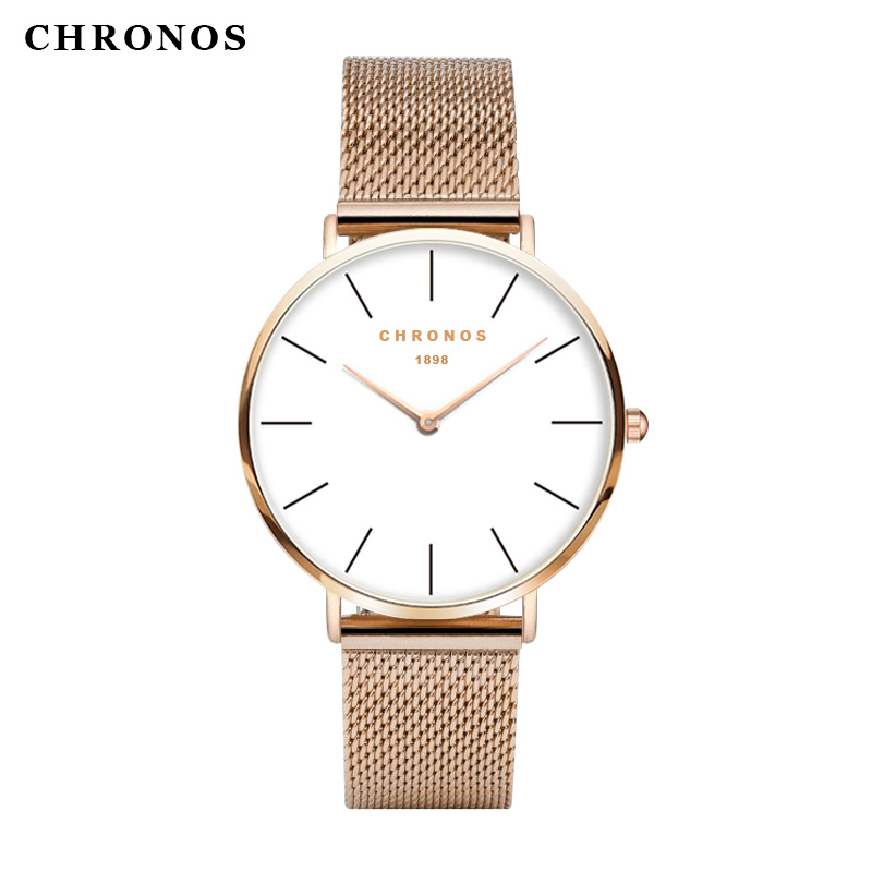 Лучший бренд chronos 1898 мужчины женские часы роскошные часы мода повседневная часы кварцевые часы женские часы relojes mujer montre femme