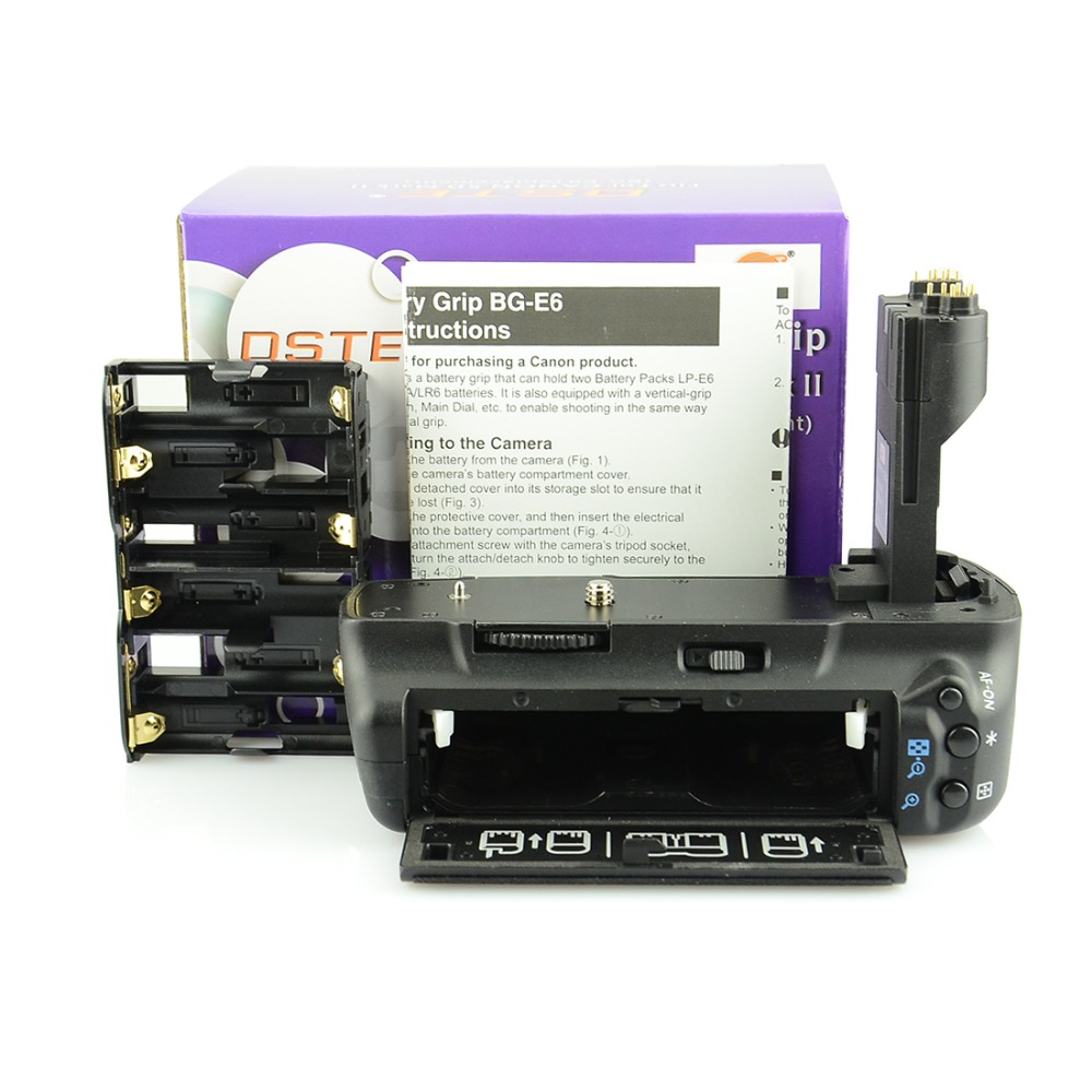 DSTE BG-E6 Multi-Power Vertical Battery Grip + 2 x LP-E6 Battery For CANON 5D Mark II 5D2 Digital SLR Camera