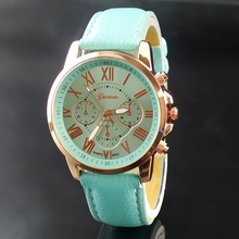NEW Geneva Watch women Fashion Quartz Watches Leather Young Sports Women gold watch Casual Dress Wristwatches