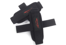 Wholesale 10pcs/lot power weight lifting straps wrist support gym training bandage with hooks black