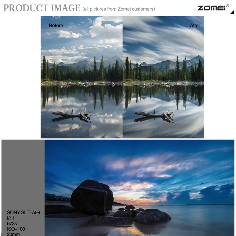 Zomei Ultra Slim HD ND2-400 Neutral Density Fader Variable ND Filter 0(4)