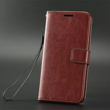 Retro PU Leather Case for Meizu M2 Mini Luxury Vintage Wallet Case Stand Cover with Card Slot