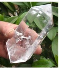 crystal Clear beautiful QUARTZ CRYSTAL POINT free shoping