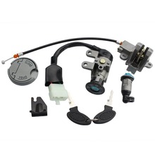 GOOFIT Scooter Ignition Switch Key Set 139QMB GY6 50cc 60cc 80cc 125cc 150cc Chinese Scooter Parts Locking Gas Cap Group-102