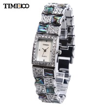 New TIME100 Retro Women Watch Bracelet Jewelry Clasp Alloy Strap Shell Dial Quartz Wrist Watch For Women mujer orologio da polso