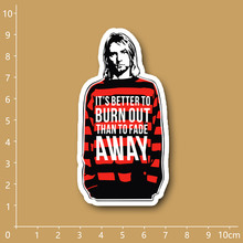 Nirvana Kurt Cobain Notebook/refrigerator/skateboard/trolley case/backpack/Tables/book PVC sticker