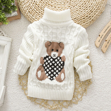 New Cartoon Autumn Winter Baby Boys Girls Kids Children’s Babi Warm Turtleneck Sweaters Pullover Cardigans Top clothes Outerwear
