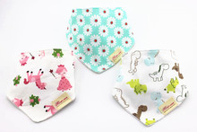 45 Pattern Cute Cotton Baby Towel Toddler Newborn Triangle Scarf Babero Girls Feeding Smock Infant bibs