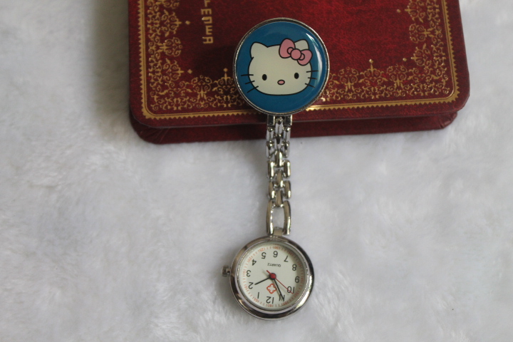 Free Shipping retail hot sales high quality cartoon hello kitty women girls nurse alloy Stainless steel