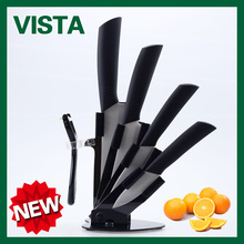 Viata Brand 2015 New Arrival 3″ 4″ 5″ 6″ + Peeler + Knife Holder Ceramic Knife Set White Blade Top Quality Kitchen Knives Set