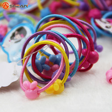 Ts 20 Pcs High Quality Carton Round Ball Kids Elastic Hair Bands Elastic Hair Tie Children Rubber Hair Band