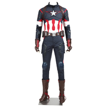 2016 New Marvel The Avengers: Age of Ultron Captain America Cosplay Costume Steve Rogers Outfits Adult Superhero Costume