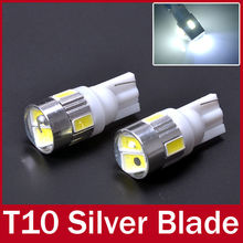 2x T10 168 W5W for SAMSUNG 5730 Cree Emitter High Power LED Projector Turn Tail Signal DRL Light Bulbs Xenon White