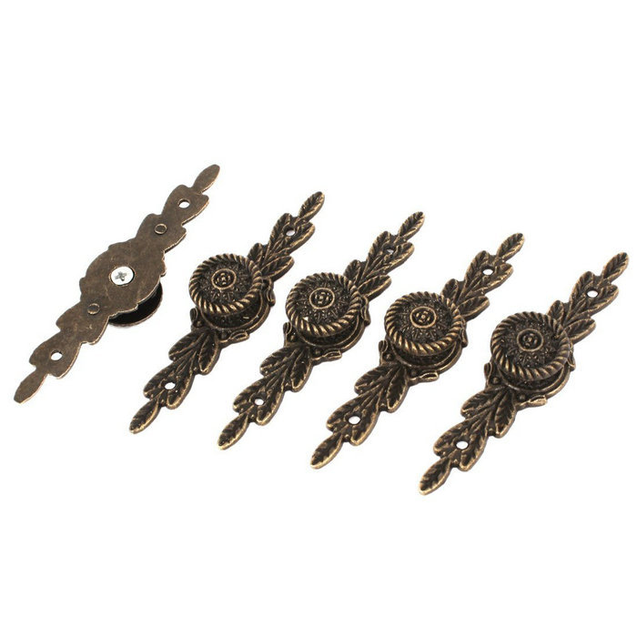 50pcs Antique Drawer Pulls Wine Wooden Box Handle Knobs Mini