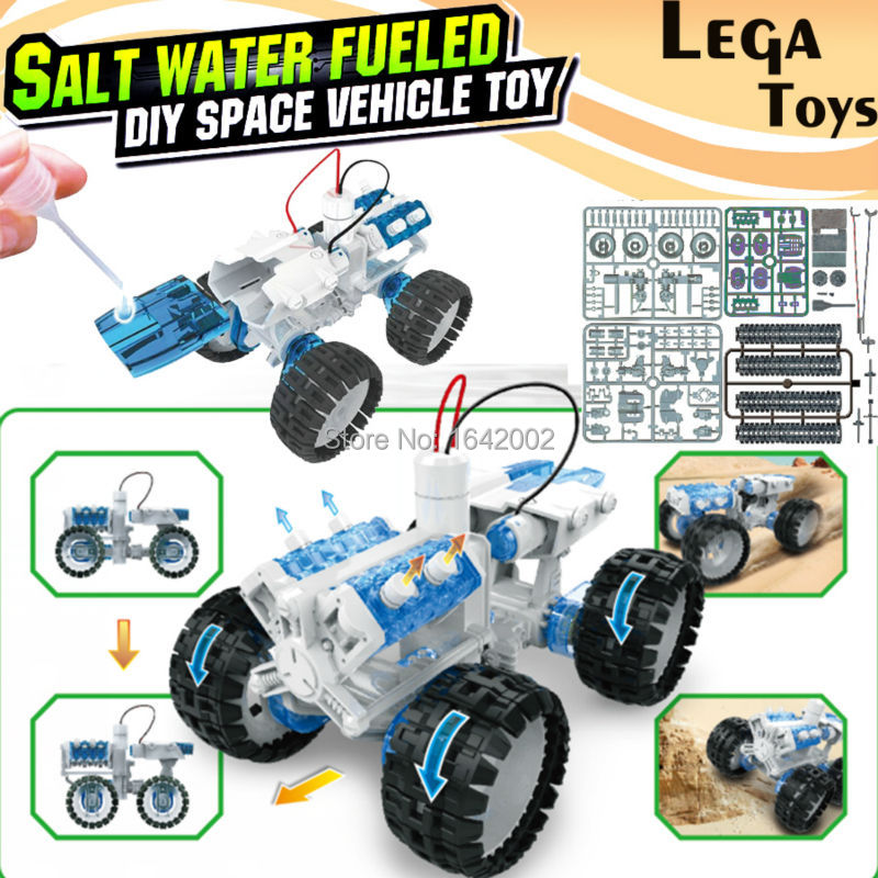 Nuevo motor de agua salada 4x4 Car Kit para Armar uno mismo de Ciencia Niños Educativo Juguete de construcción