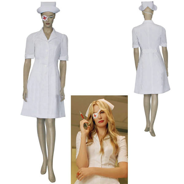 Kill Bill Elle Driver Cosplay Costume Halloween Party Wear Nurse