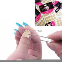 Russia Free Shipping Cute Sticky False Nail Tips Double Sided Adhesive Tapes Stickers Fingernail Art 10pcs/Lot heQ5p8