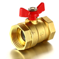 1inch Brass Ball Valve Female Male Butterfly Handle Steel Lever water pressure regulator BI064