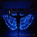 New Design Flashing Glowing LED Light up Luminous Bule Color Costumes Cloak Suits For DJ Dancing