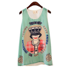 Hot Women Fitted Sleeveless T Shirt Graphic Printed T Shirt Vest Tank T Shirt Tops S