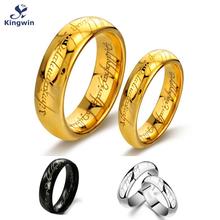 One Ring of power Gold Silver Black the Lord of rings women finger wedding band fashion jewelry accessory wholesale drop ship