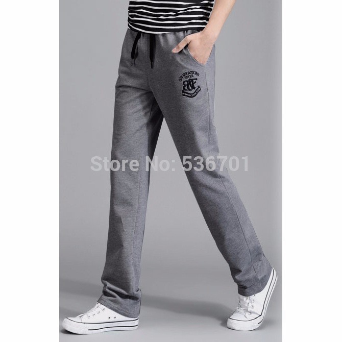 Men-s-sports-Haroun-pants-Straight-sweatpants-cotton-Slim-Drawstring-Pants-Casual-pants-women-s-trousers (1)