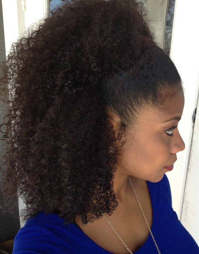 natural black hairstyles with shade